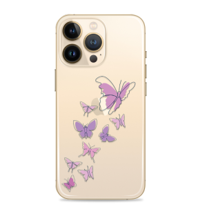 Silikonska Maskica - "Purple Butterflys" - SUM9
