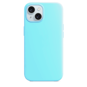 Silikonska Maskica za iPhone 15 - Svijetlo plava