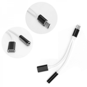 Type C na AUX Adapterski Kabel i Punjač