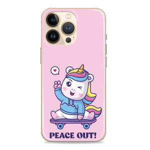 Silikonska maskica za mobitel - Peace out - uni-01