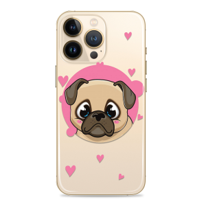 Silikonska Maskica za mobitel - "Pug Love" - valentinovo33