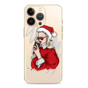 Silikonska maskica za mobitel -"Xmas Lady" - Winter - 3