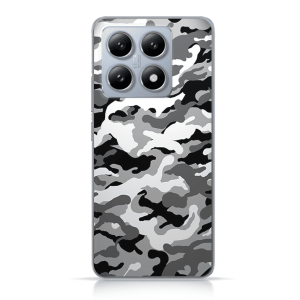 Silikonska Maskica za Xiaomi 14T - Camouflage - siva