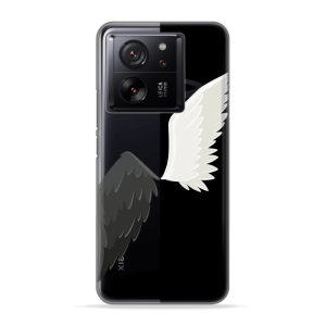 Silikonska Maskica za Xiaomi 13T / 13T Pro - Black & White