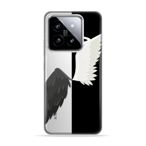 Silikonska Maskica za Xiaomi 14 - Black & White