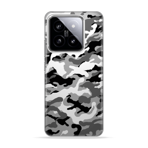 Silikonska Maskica za Xiaomi 14 - Camouflage - siva