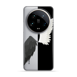 Silikonska Maskica za Xiaomi 14 Ultra - Black & White