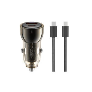XO Autopunjač USB + Type-C sa Type-C kabelom - 60W