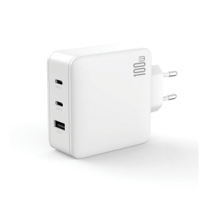 XO zidni strujni adapter - 1x USB - 2x Type C utor (100W) - bijeli