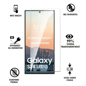 Zaštitno Staklo za ekran za Samsung Galaxy S24 Ultra (2D) - Prozirno
