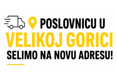 Poslovnicu u Velikoj Gorici selimo na novu adresu