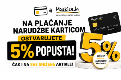 Dodatnih 5% popusta uz kartično plaćanje – čak i na snižene artikle!