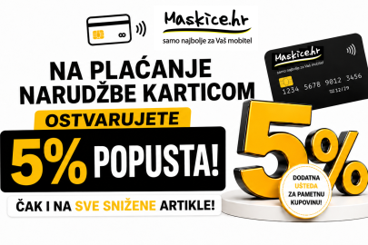 Dodatnih 5% popusta uz kartično plaćanje – čak i na snižene artikle!