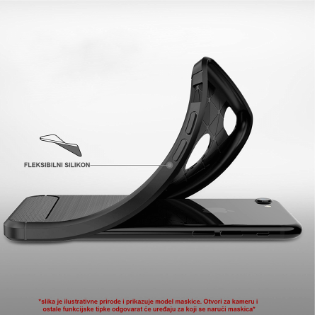 Silikonska Carbon Maskica za iPhone 7/8 39496