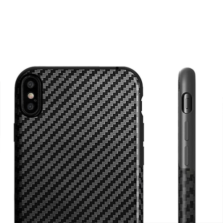 iPhone X/XS - Silikonska Carbon Fiber Maskica 40037