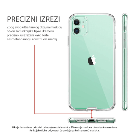 3D Obostrana Prozirna Maskica za Galaxy A20e 240440