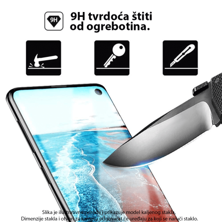 Zaštitno Staklo za ekran za iPhone 11 Pro (3D Keramičko Staklo) - (Prozirno sa crnim rubovima) 194052