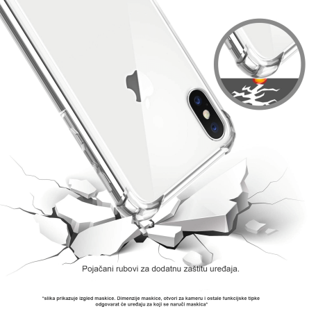 Silikonska Prozirna Anti-Shock Maskica za Samsung Galaxy A7 (2018) 35443