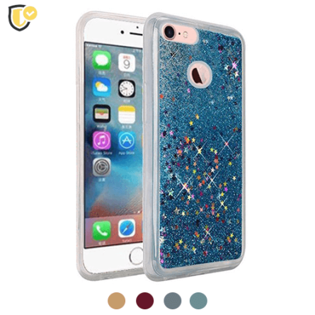 Liquid Glitter Stars Silikonska Maskica za Galaxy A40 - Više boja 37538