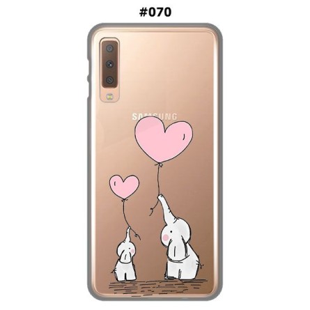 Silikonska Maskica za Galaxy A7 (2018) - Šareni motivi 80996