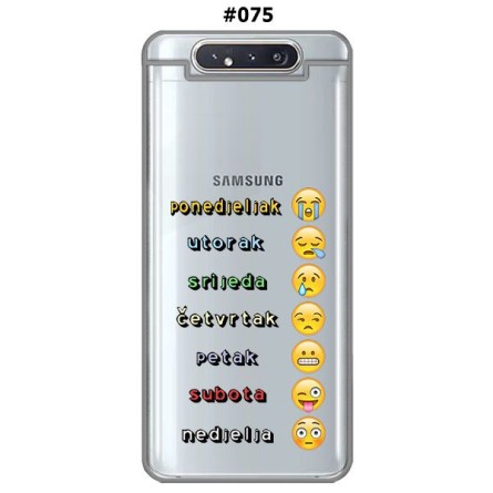 Silikonska Maskica za Galaxy A80 - Šareni motivi 78901