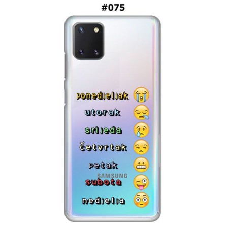 Silikonska Maskica za Galaxy Note 10 Lite (2020)- Šareni motivi 83101