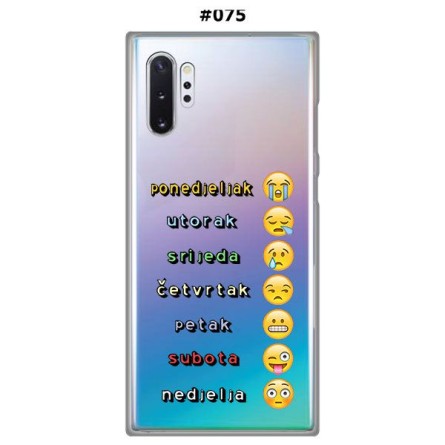 Silikonska Maskica za Galaxy Note 10 Plus - Šareni motivi 83276