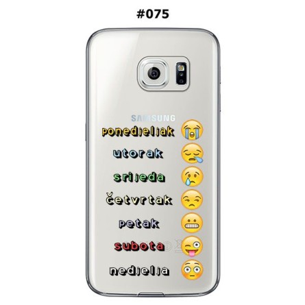 Silikonska Maskica za Galaxy S6 Edge - Šareni motivi 118033