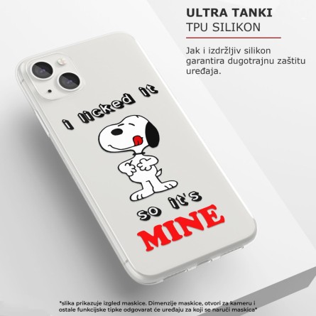 Silikonska Maskica - "I licked it so it's mine" Snoopy - F27 144558