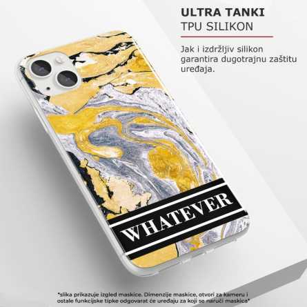 Silikonska Maskica - "Whatever" zlatno bijeli marble - MBL23 143482