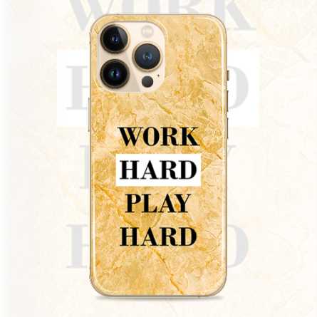 Silikonska Maskica - "Work hard, play hard" Marble - MBL01 205900
