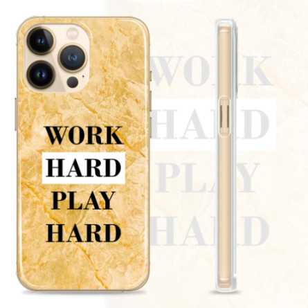Silikonska Maskica - "Work hard, play hard" Marble - MBL01 205901