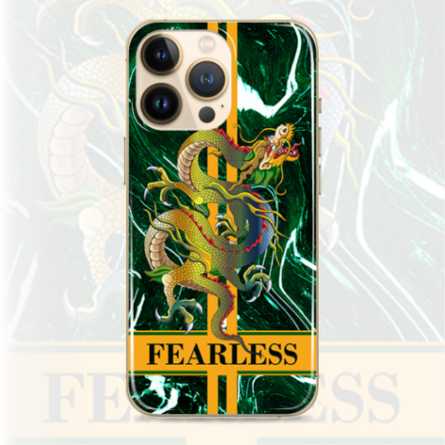 Silikonska Maskica - "Fearless" zeleni marble zmaj - MBL02 205902