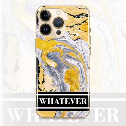 Silikonska Maskica - "Whatever" zlatno bijeli marble - MBL23 205944