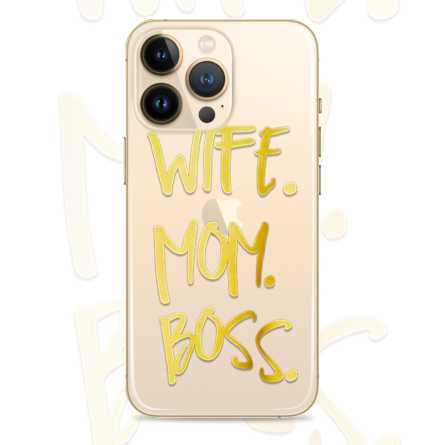 Silikonska Maskica - "Wife, mom, boss" - OM20 206471