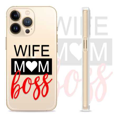Silikonska Maskica - "Wife, mom, boss" - OM27 206486