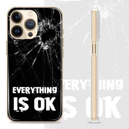 Silikonska Maskica - "Everything is okay" popucan ekran - S88 207240