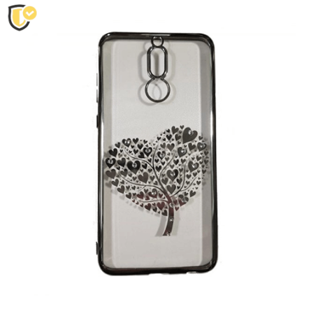 Beeyo Hearts Tree Silikonska maskica za Mate 10 Lite - Silver 42014