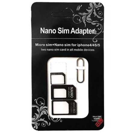 “Noosy” Nano SIM na Micro SIM Adapter 4u1 43270