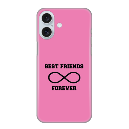 Silikonska Maskica za iPhone 16 - BFF Forever - roza 242251
