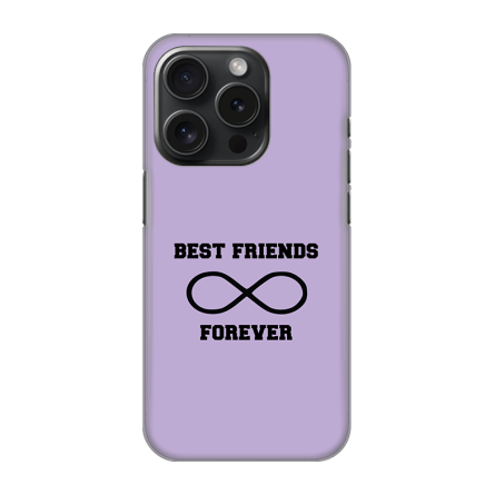 Silikonska Maskica za iPhone 16 Pro - BFF Forever - ljubičasta 242033