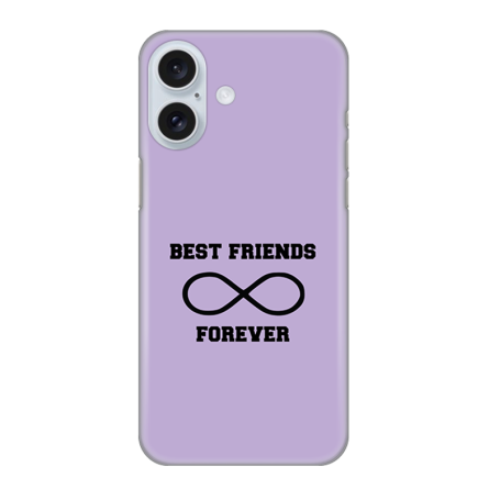 Silikonska Maskica za iPhone 16 Plus - BFF Forever - ljubičasta 242254