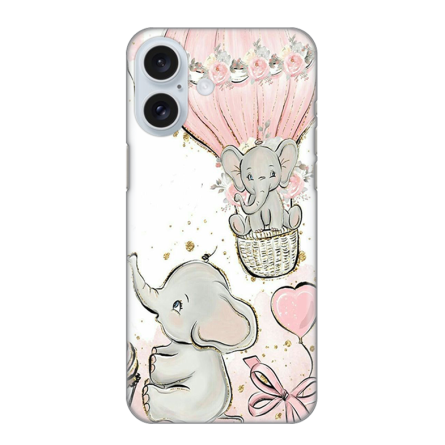 Silikonska Maskica za iPhone 16 Plus - Slatki Slonići 242463