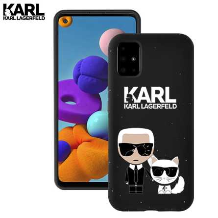 Crna Karl Lagerfeld Silikonska Maskica za Galaxy A51 108028