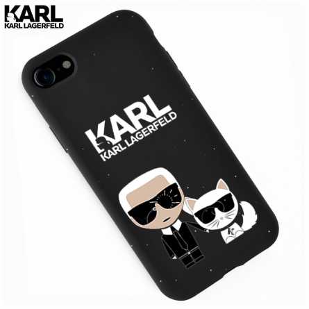Crna Karl Lagerfeld Silikonska Maskica za iPhone 7 / 8 / SE (2020) 108068
