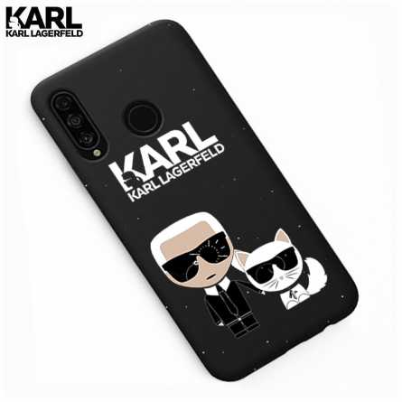 Crna Karl Lagerfeld Silikonska Maskica za P40 Lite E 108056