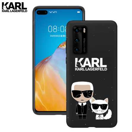 Crna Karl Lagerfeld Silikonska Maskica za P40 Pro 108061