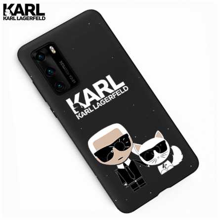 Crna Karl Lagerfeld Silikonska Maskica za P40 Pro 108062