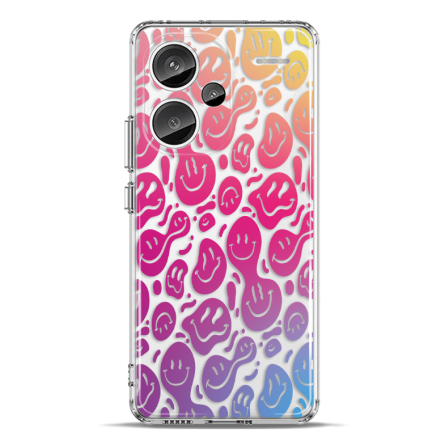 Silikonska Maskica za Redmi Note 13 Pro Plus - Colorful Smiley 226884