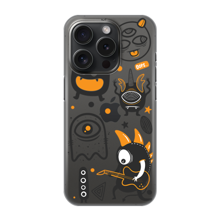 Silikonska Maskica za iPhone 16 Pro - Doodle Yellow 242077